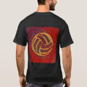 Volleyball geometrisch T-Shirt (Rückseite)