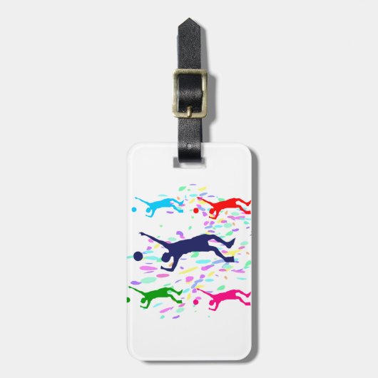 VOLLEYBALL GEPÄCKANHÄNGER (Vorderseite vertikal)