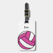 Volleyball-Gepäckanhänger addieren Ihren Namen Gepäckanhänger (Vorderseite vertikal)