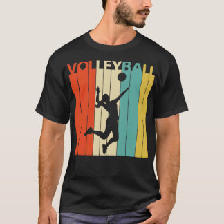 Volleyball-Geschenke Vintagen Volleyball der 80er T-Shirt