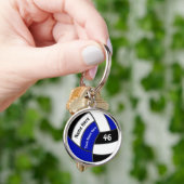 Volleyball-Geschenkideen für Senioren-Nachtpersona Schlüsselanhänger (Hand)