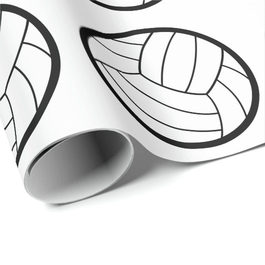 Volleyball Geschenkpapier (Rolleneckpunkt)