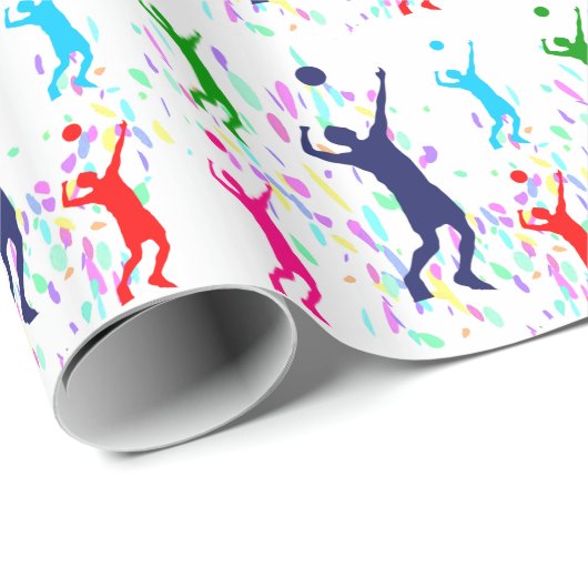 VOLLEYBALL GESCHENKPAPIER (Rolleneckpunkt)