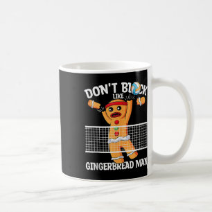 Volleyball Gingerbread Man Volleyball Blocker Chri Kaffeetasse