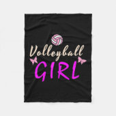 Volleyball Girl Fleecedecke (Vorderseite)