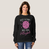 Volleyball Girl For Volleyball Players Sweatshirt (Vorne ganz)