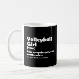 Volleyball Girl Funny Definition Volleyball Lover Kaffeetasse