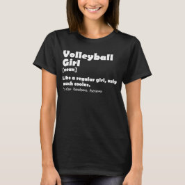 Volleyball Girl Funny Definition Volleyball Lover T-Shirt
