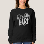 Volleyball Girl Heart  1 Sweatshirt (Vorderseite)