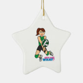 Volleyball-Girl Keramikornament (Rechts)