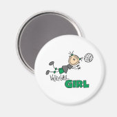 Volleyball Girl Magnet (Vorderseite/Rückseite)