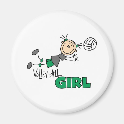 Volleyball Girl Magnet (Vorne)