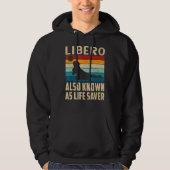 Volleyball Girl Player Libero auch bekannt als Lif Hoodie (Vorderseite)