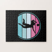 Volleyball Girl Retro Vintag Puzzle (Horizontal)