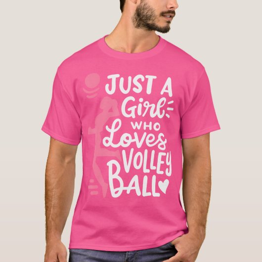 Volleyball Girl T-Shirt (Vorderseite)