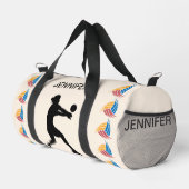 Volleyball Girl, Volleyball Player, Team, Geburtst Duffle Bag (Rechte Ecke)