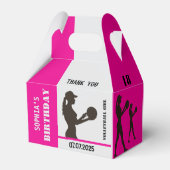 Volleyball Girl, Volleyball-Spielgeschenk, Geburts Geschenkschachtel (Rückseite)