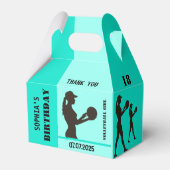 Volleyball Girl, Volleyball-Spielgeschenk, Geburts Geschenkschachtel (Rückseite)