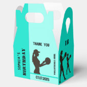 Volleyball Girl, Volleyball-Spielgeschenk, Geburts Geschenkschachtel (Geöffnet)