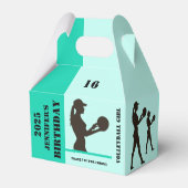 Volleyball Girl, Volleyball-Spielgeschenk, Geburts Geschenkschachtel (Rückseite)