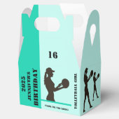 Volleyball Girl, Volleyball-Spielgeschenk, Geburts Geschenkschachtel (Geöffnet)
