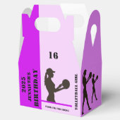 Volleyball Girl, Volleyball-Spielgeschenk, Geburts Geschenkschachtel (Geöffnet)