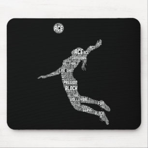 Volleyball Girl Women Youth Player Mousepad