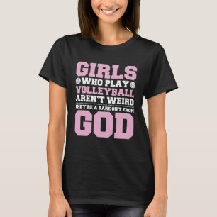 Volleyball-Girls, die Volleyball spielen T-Shirt