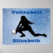 Volleyball Glam Poster (Vorne)