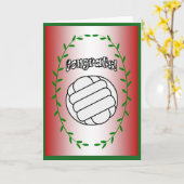 Volleyball - Glückwünsche! Karte (Gelbe Blume)