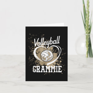 Volleyball Grammie Heart Volleyball Player Karte