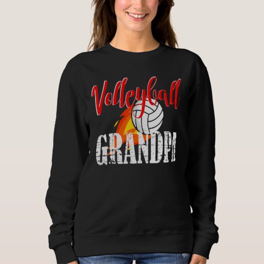 Volleyball Grandpa Volleyball   Sweatshirt (Vorderseite)