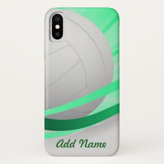 Volleyball Green Customalize Case-Mate iPhone Hülle (Rückseite)