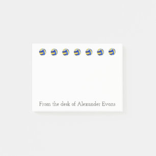 Volleyball-Grenze Post-it Klebezettel