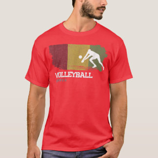 Volleyball Guinea Flag Team Indoor Beachplayer  T-Shirt