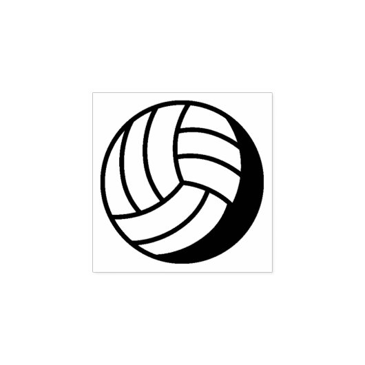 Volleyball Gummistempel (Prägung)