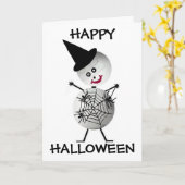 Volleyball Halloween Karte (Gelbe Blume)