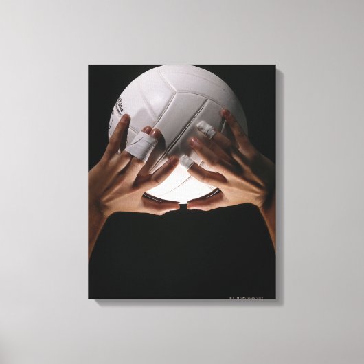 Volleyball-Hände Leinwanddruck (Vorderseite)