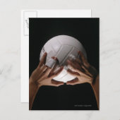 Volleyball-Hände Postkarte (Vorne/Hinten)