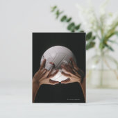 Volleyball-Hände Postkarte (Stehend Vorderseite)