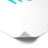 Volleyball Happy Blume Poster (Ecke)