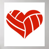 Volleyball heart poster (Vorne)