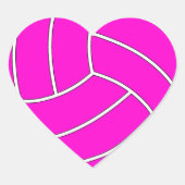 Volleyball Heart Stickers (Vorderseite)