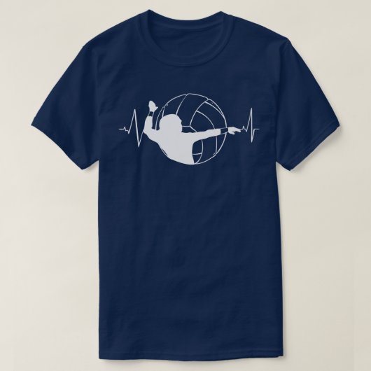 Volleyball Heartbeat 6 T-Shirt (Design vorne)