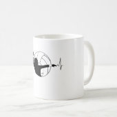 Volleyball Heartbeat Kaffeetasse (VorderseiteRechts)