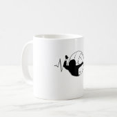 Volleyball Heartbeat Kaffeetasse (Vorderseite Links)