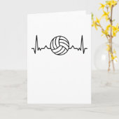 Volleyball Heartbeat Sportgeschenke Karte (Gelbe Blume)