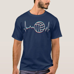Volleyball heartbeat Volleyball-Spieler Volleyball T-Shirt