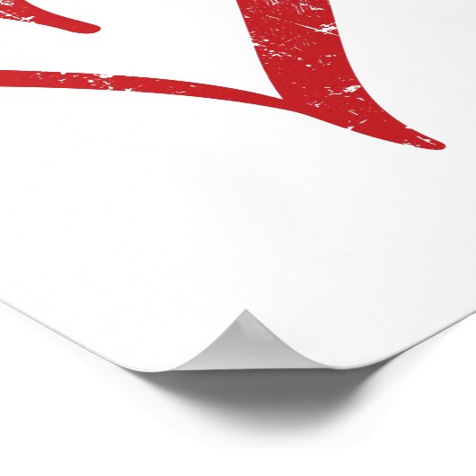 Volleyball Herz | Spielerteam-Geschenke Poster (Ecke)