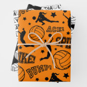 Volleyball Herzlichen Glückwunsch Packpapier Blätt Geschenkpapier Set (Beispiel)